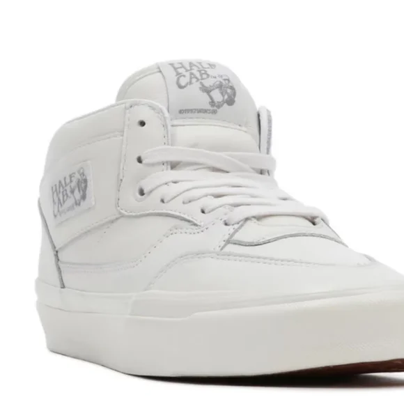 Vans Half Cab 33 DX Vintage Leather in White & Grey UK 8 EUR 42 Men's US 9.0 - Picture 11 of 16